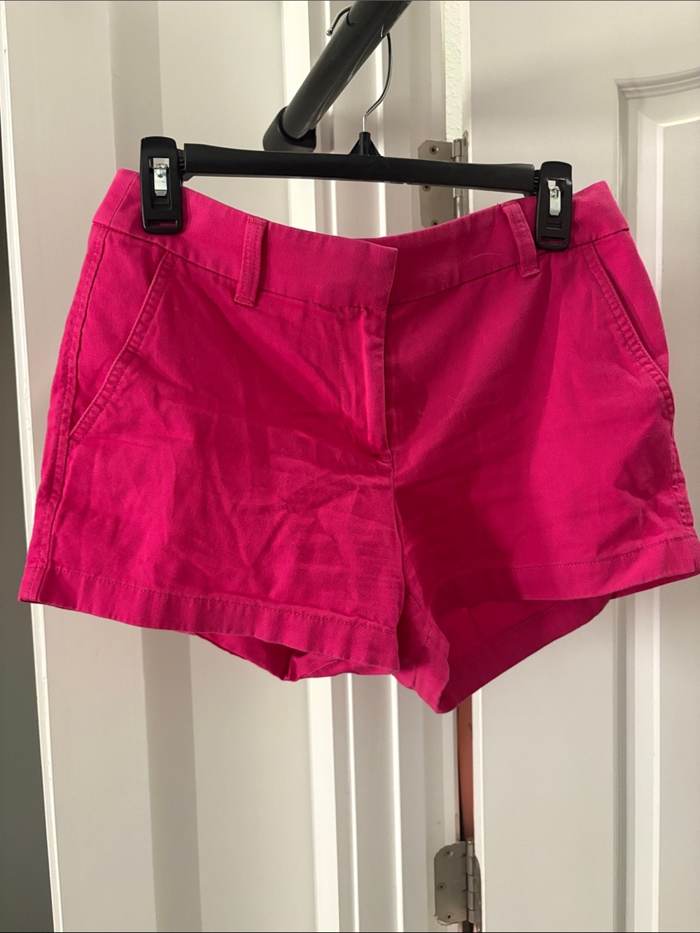 J. Crew Bright Hot Pink Cotton Shorts